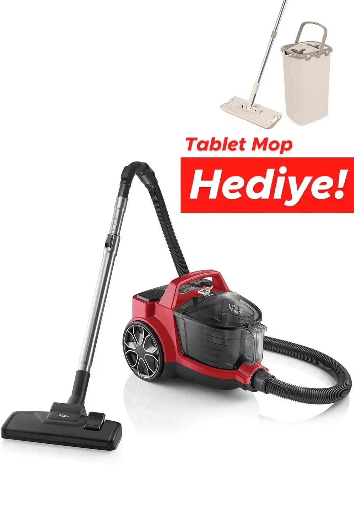 Arzum AR4071 Clean Force Red Cyclone - Üst Düzey Toz Torbasız Süpürge