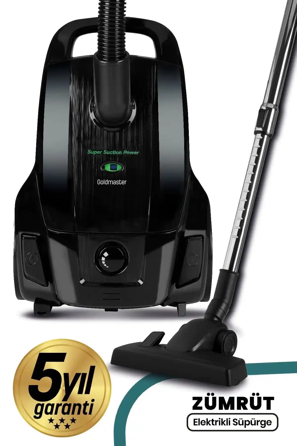 GoldMaster Zümrüt 4 Litre Elektrikli Süpürge: Güçlü Performansı ile Temizlikte Fark Yaratın