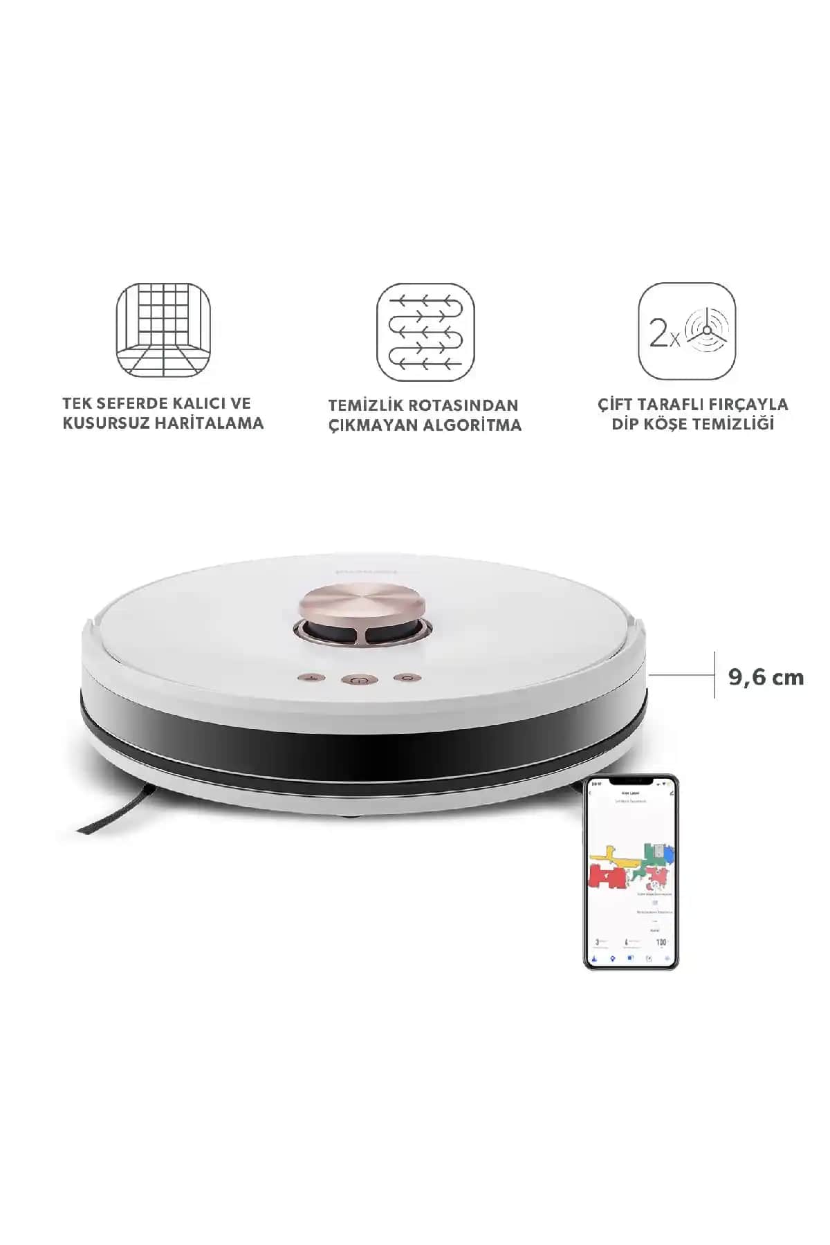 HOMENDAlex Laser Pro 1283H: Akıllı Robot Süpürge ile Modern Temizlik