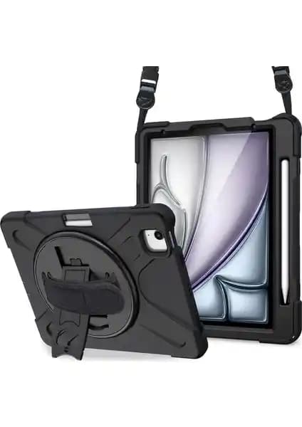 Apple iPad Air 11 inç 6. Nesil (2024) için Dayanıklı Zırhlı Armor Defender Kılıfı