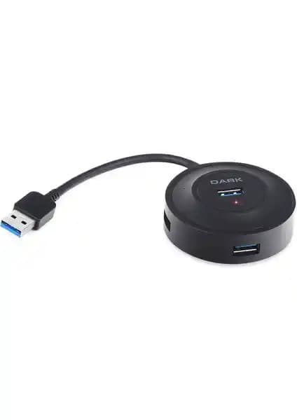 Dark DK-AC-USB344 4 Port USB 3.0 USB Hub Siyah Modern Tasarım ve Yüksek Performans