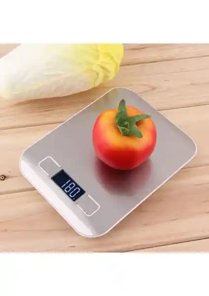 Diheng Dijital Çelik Mutfak Terazisi 5000 gr./1 gr. Hassas ve Dayanıklı Tasarım