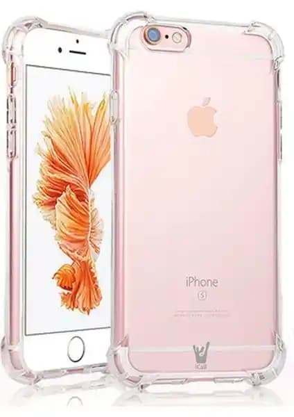 Dijimedia iPhone 6 için Köşe Korumalı Airbag Silikon Kılıfı Güncel Koruma Çözümü