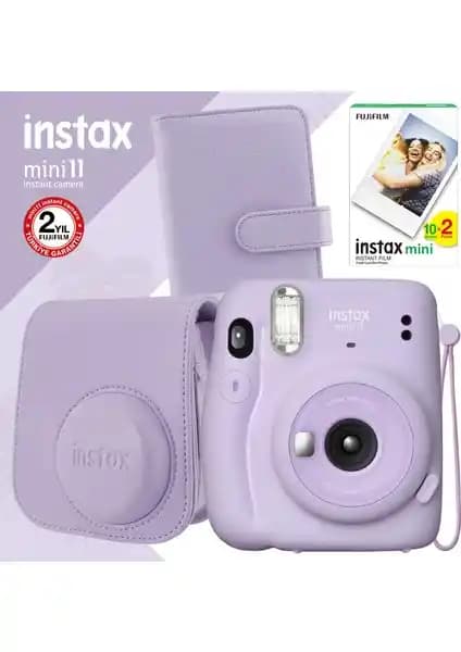 Fujifilm Instax Mini 11 Lila Fotoğraf Makinesi Seti: Pratik ve Şık Anlık Fotoğraf Çekimi