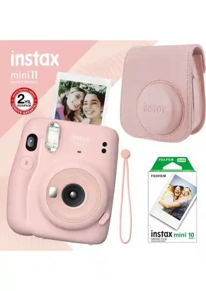 Fujifilm Instax Mini 11 Pembe Fotoğraf Makinesi Seti ile Renkli Anılar Yaratın