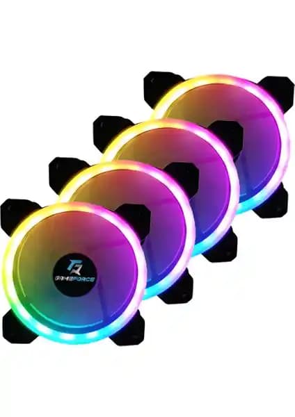 GameForce Dualring 4X120MM Sese Duyarlı A-Rgb Kasa Fanı Performans ve Estetik Birlikteliği