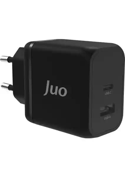 Juo 45W GaN USB-C ve USB-A Çoklu Port Hızlı Şarj Cihazı Güç ve Verimlilik Sunar