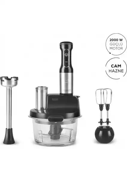 Karaca MM ProSteel 2000W Cam Mutfak Robotu: Güçlü ve Çok Yönlü Mutfak Aleti Özellikleri