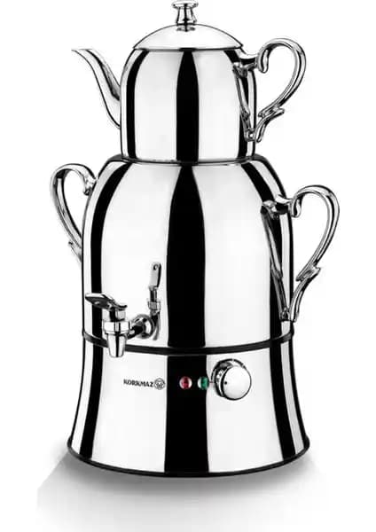 Korkmaz Nosta Mega Inox Krom Semaver Detaylı İnceleme ve Kullanım Özellikleri