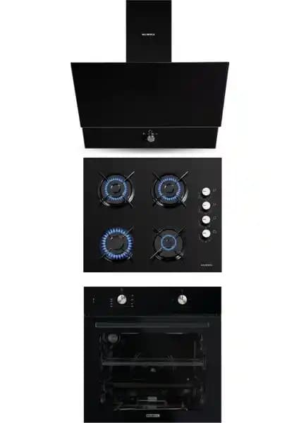 Kumtel Siyah Cam Ankastre Set: Modern Mutfaklar İçin Estetik ve Fonksiyonel Çözüm