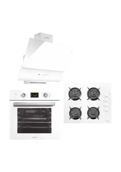 Luxell Opal 15 Programlı 3'lü Ankastre Set: Modern ve Fonksiyonel Mutfak Çözümü