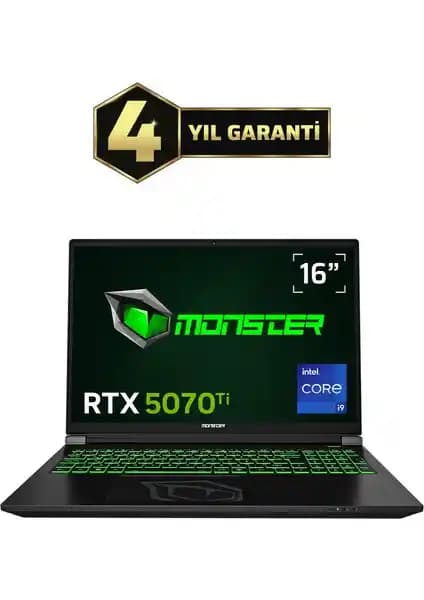 Monster Tulpar T6 V3.7.4: Güçlü Donanım ve Yüksek Performanslı Oyun Dizüstü Bilgisayarı