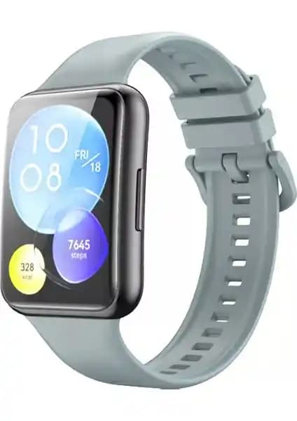 Nezih Case Huawei Watch Fit 2 Uyumlu Açık Mavi Silikon Spor Kordon Detaylı İnceleme