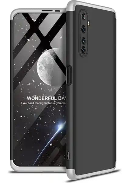 Realme 6 Pro için 3 Parça 360 Derece Koruma Kılıfı Güçlü ve Şık Tasarım