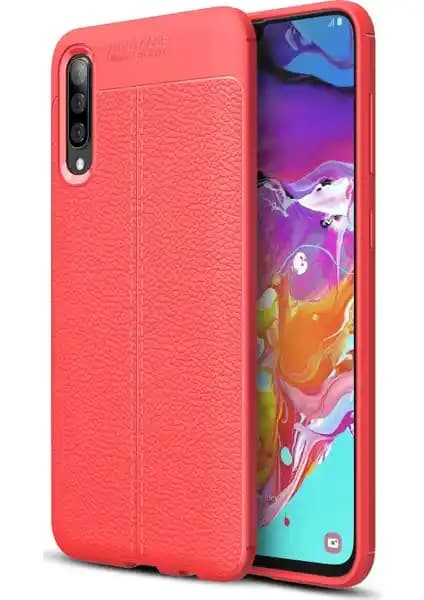 Samsung Galaxy A70 için Deri Görünümlü Şık ve Koruyucu Silikon Kılıf Ürün İncelemesi