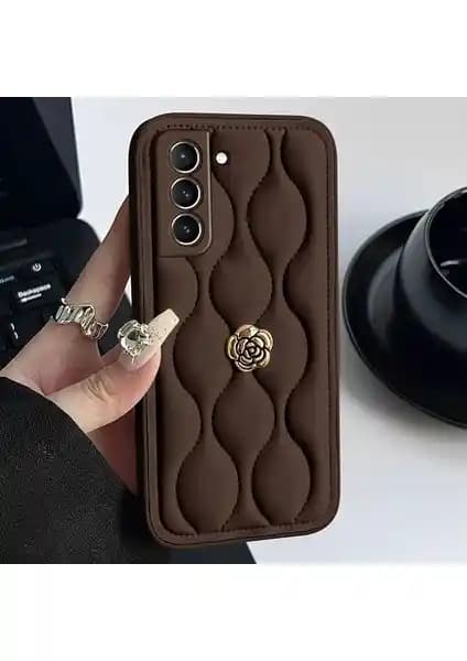 Samsung Galaxy S25 Uyumlu Kahverengi Deri Kılıf Estetik ve Koruma Sağlar