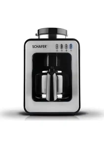 Schafer Barista Öğütücülü 600 ml Filtre Kahve Makinesi: Modern ve Pratik Kahve Deneyimi