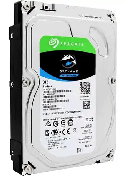 Seagate Skyhawk 3TB Sabit Disk Güvenlik Sistemleri İçin Yüksek Kapasiteli ve Güvenilir Çözüm