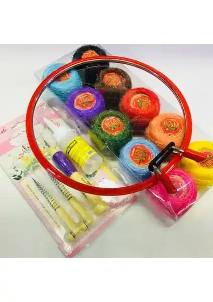 Sermet Süs Dünyası Punch Nakışı Seti: Başlangıç Seviyesi İçin Kapsamlı ve Dayanıklı El Nakış Seti