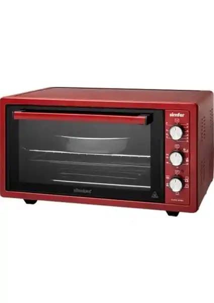 Simfer Kırmızı Midi Fırın: Çok Fonksiyonlu ve Şık Tasarımlı Mutfak Arkadaşı