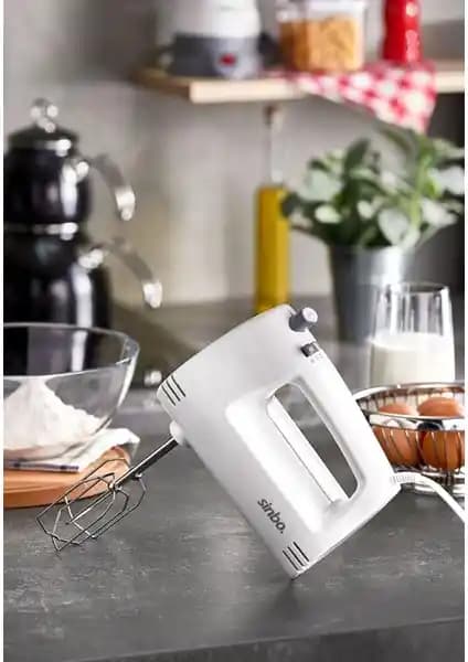 Sinbo SMX-2758 Beyaz El Mikseri: Güçlü Motor ve Çoklu Hız Seçenekleriyle Pratik Kullanım
