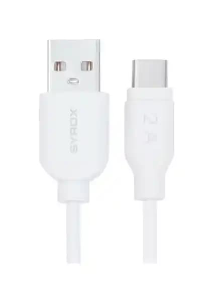 Syrox Type-C Data ve Şarj Kablosu Günlük Kullanım İçin Güvenilir Çözüm