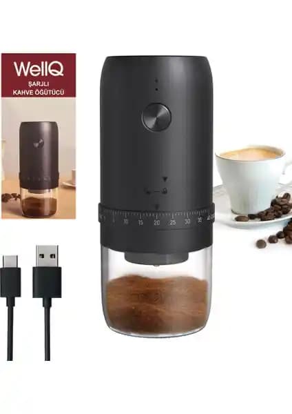 WELLQ Şarjlı ve İncelik Ayarlı Kahve Öğütücü Değirmeninin Detaylı İncelemesi