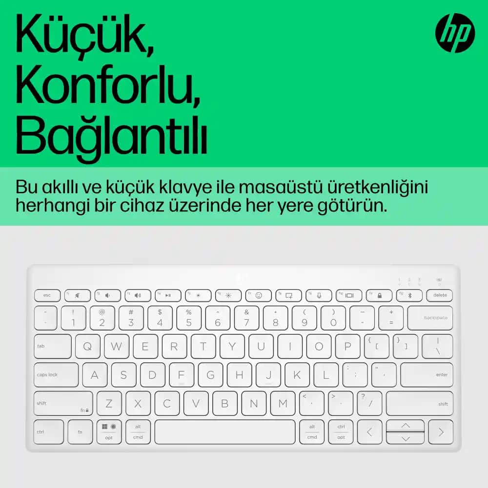 HP 350 Klavye: Çoklu Cihaz Desteği ve Ergonomik Tasarımıyla Modern Kullanım Çözümü
