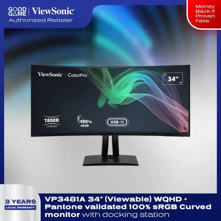 ViewSonic VP3481a: Geniş Ekran ve Yüksek Çözünürlük Sunan Profesyonel Monitör