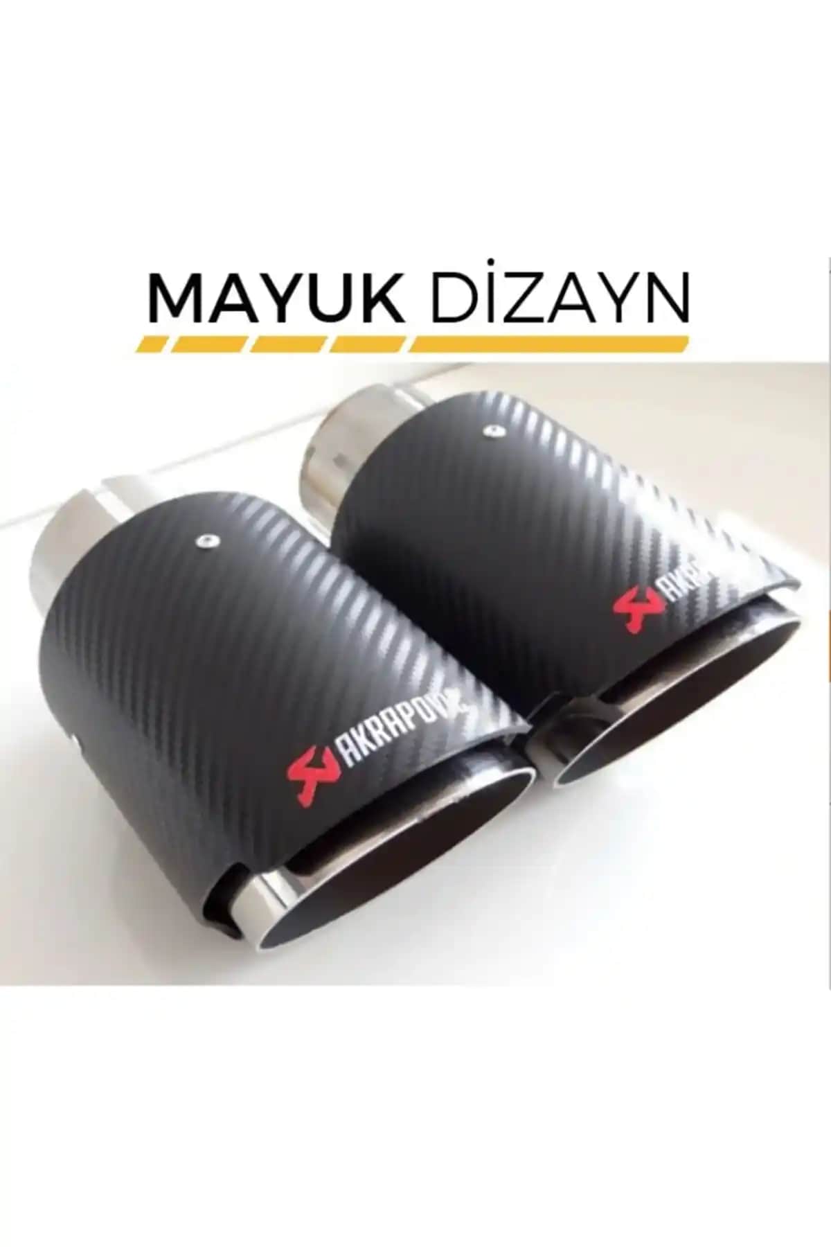 Akrapovic 100 mm karbon kaplama egzoz ucu: estetik ve dayanıklı evrensel çözüm