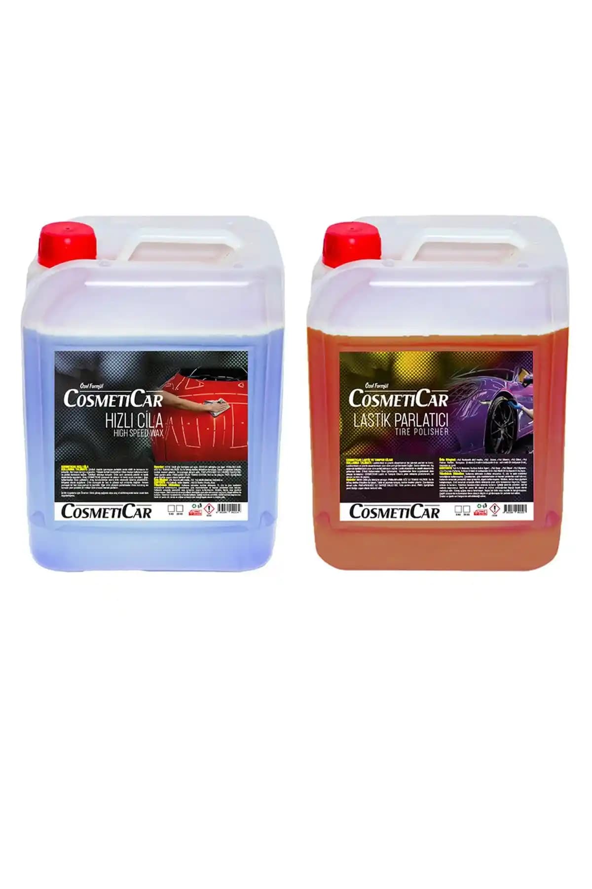 Cosmeticar 5kg Lastik Parlatıcı ve Hızlı Cila Wax Seti Otomobil Bakımı İçin Uygun