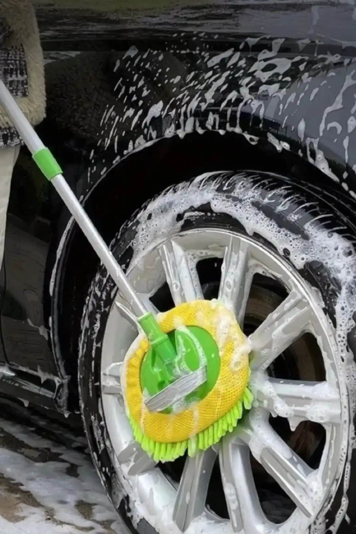 Fine Clean Teleskopik Otomobil Yıkama Fırçası Çok Fonksiyonlu Pratik Temizlik Aracı