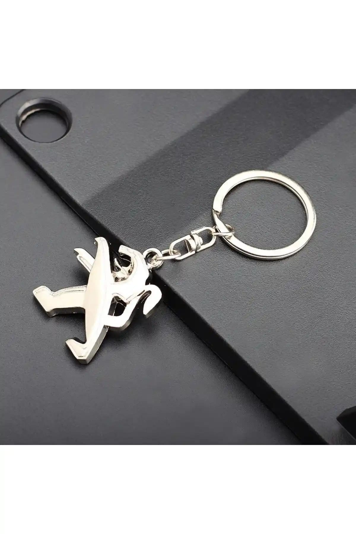 GARDENAUTO Peugeot 4008 Metal Anahtarlık Şık ve Dayanıklı Otomobil Aksesuarı