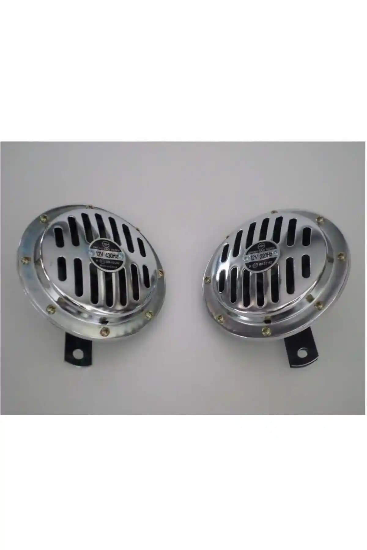 Genel Markalar Korna 12V Süper Ton 13cm Set Krom - Güçlü ve Dayanıklı Otomobil Korna