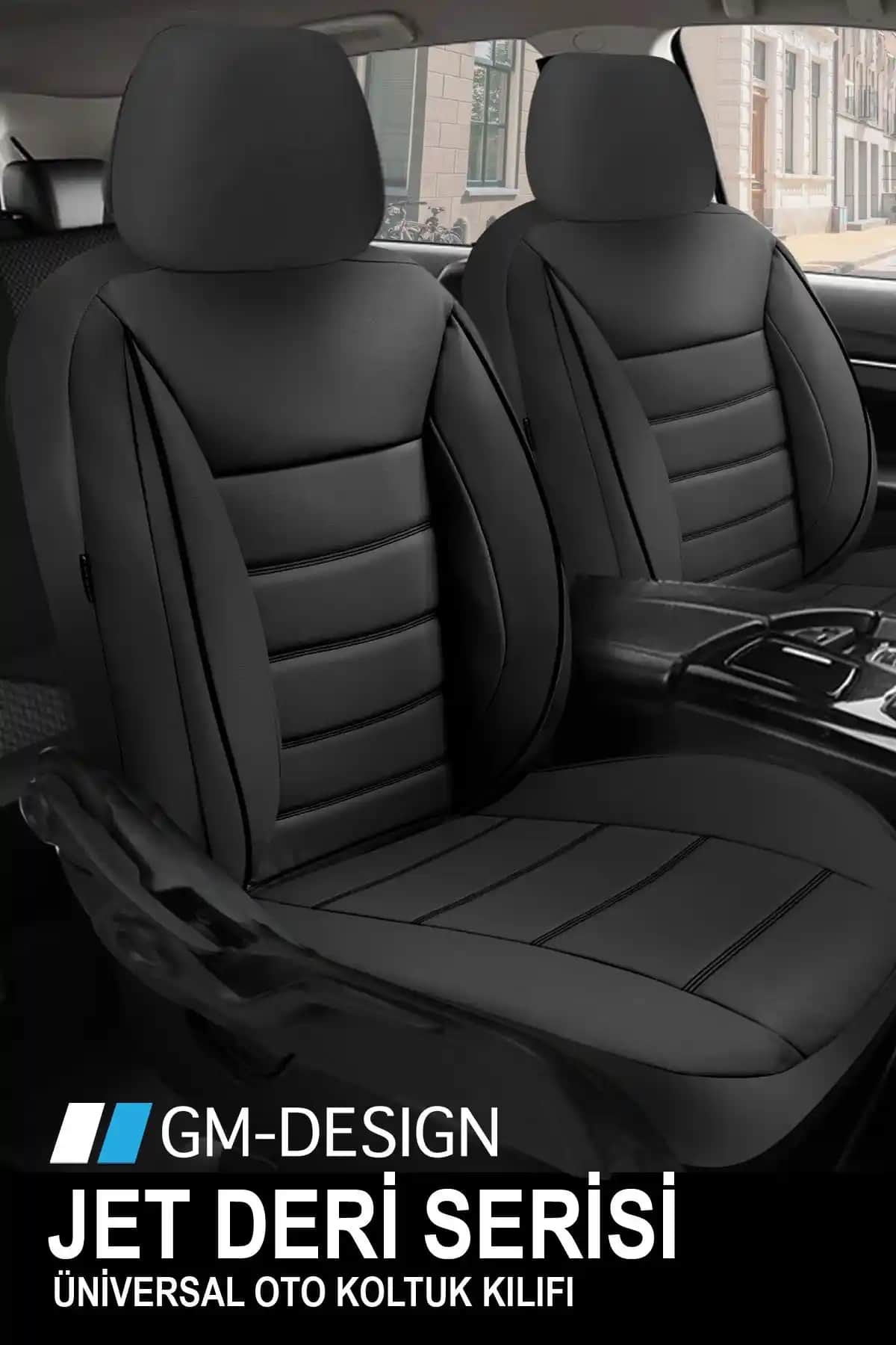GM-DESIGN Jet Ortopedik Deri Oto Koltuk Kılıfı: Modern ve Konforlu Araç İçin Şık Çözüm