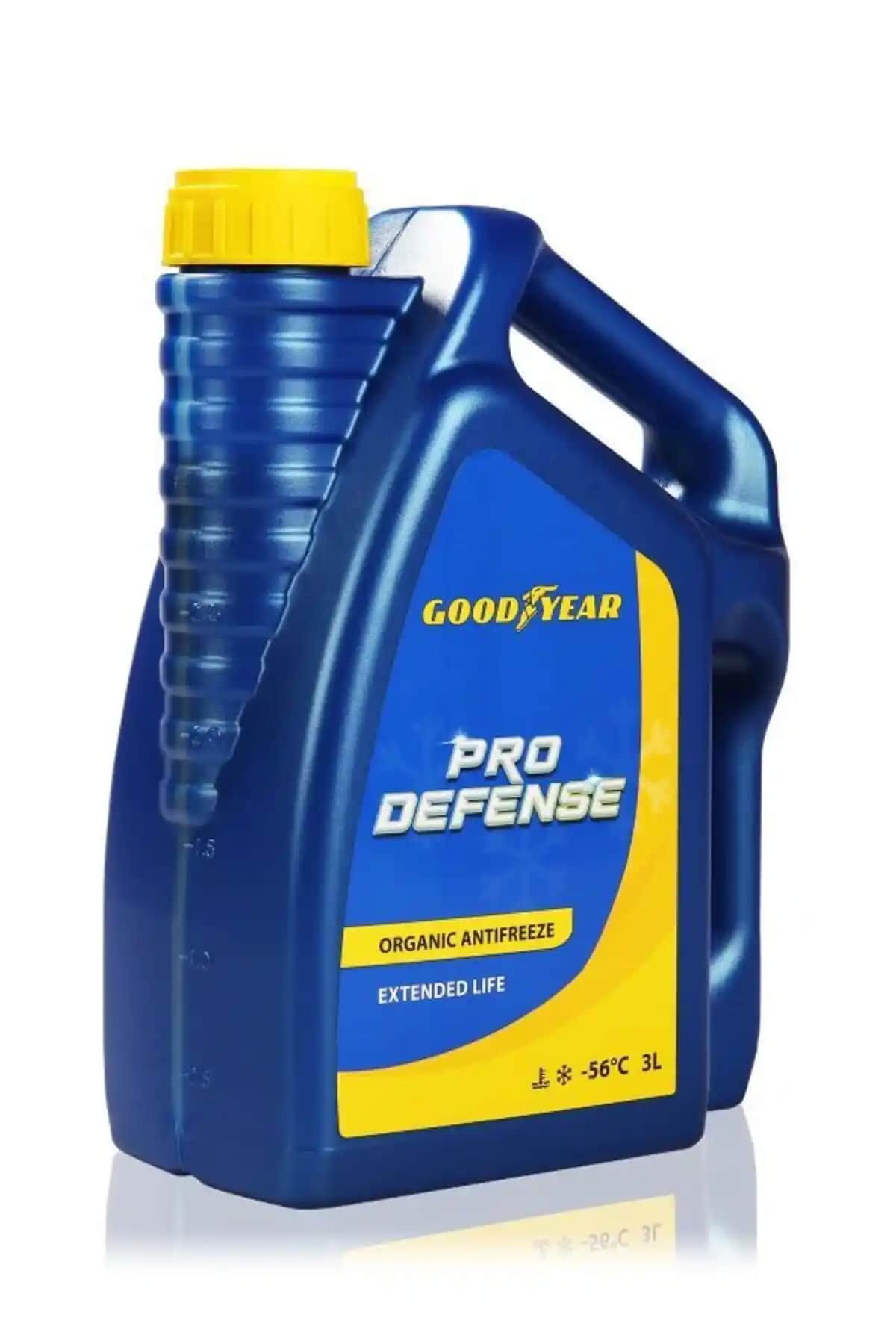 Goodyear Pro Defense Kırmızı Organik Antifriz -56°C 3 Litre Güçlü Soğutma Çözümü