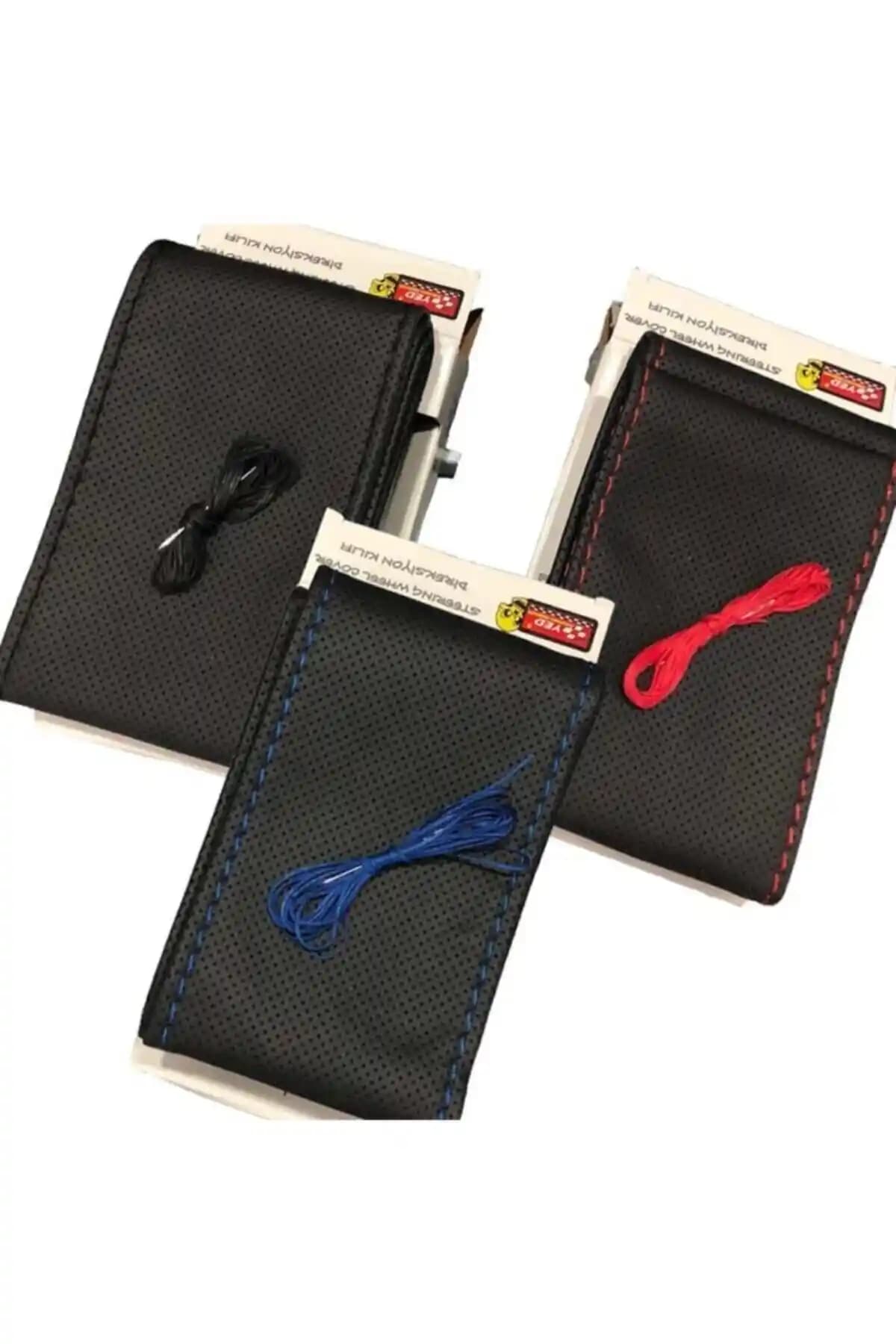 Kırmızı Dikişli Suni Deri Direksiyon Kılıfı: Şıklık ve Konfor İçin Yüksek Kalite