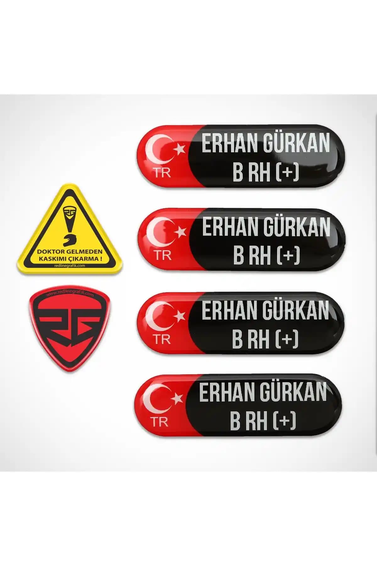Kişiye Özel Kan Grubu Sticker Seti Yüksek Kalite ve Dayanıklı Tasarım
