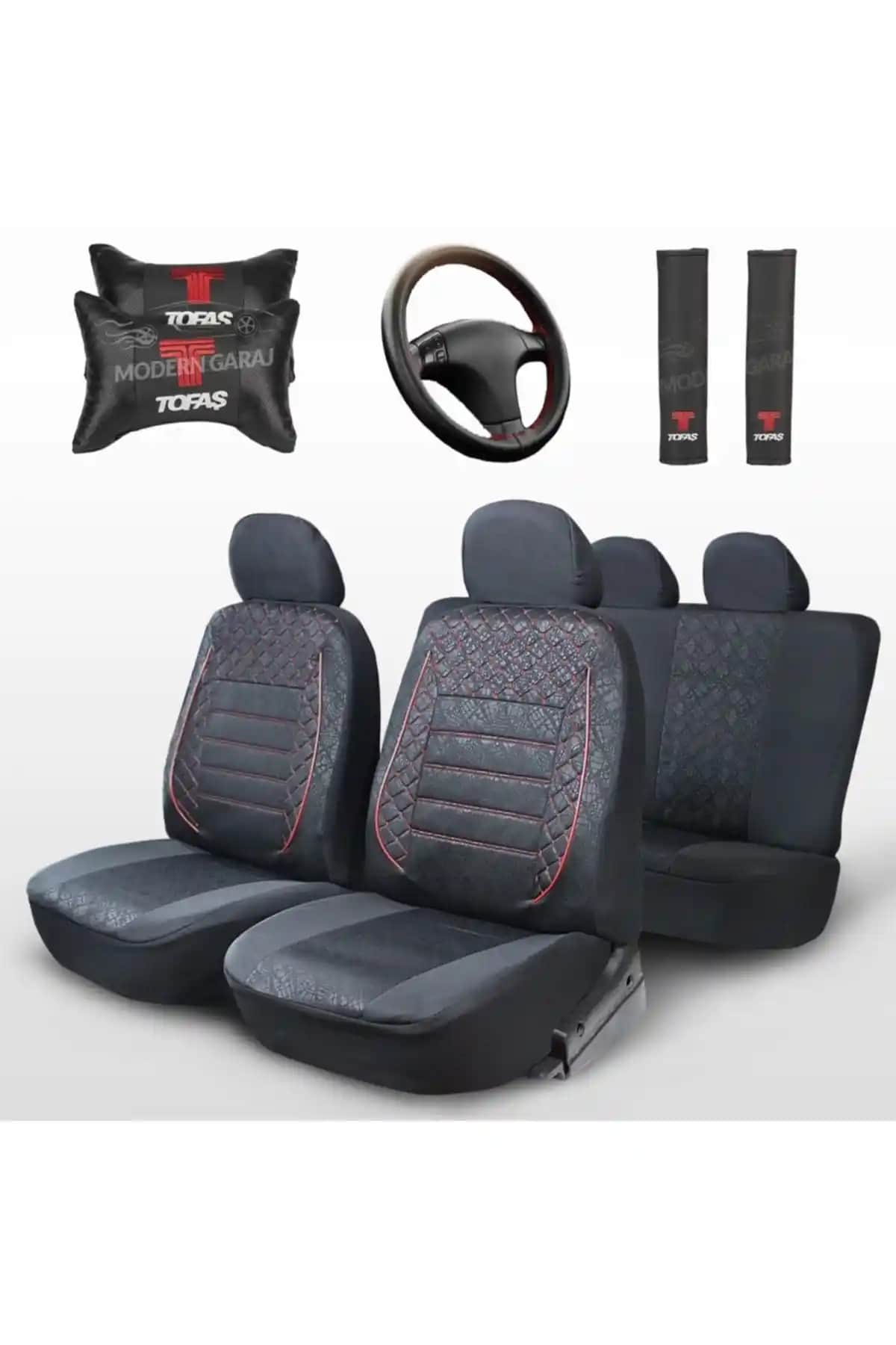 Modern Garaj Tofaş Şahin İçin Şık ve Dayanıklı Oto Koltuk Kılıfı Seti