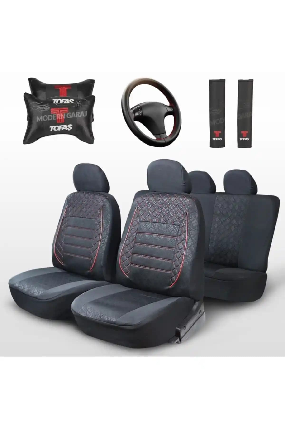 Modern Garaj Tofaş Şahin İçin Şık ve Dayanıklı Oto Koltuk Kılıfı Seti