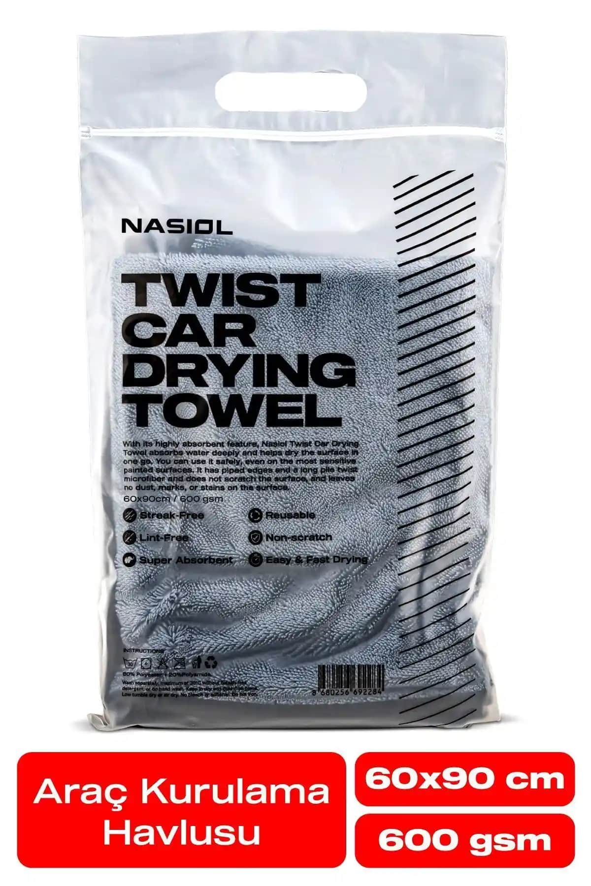 Nasiol Yüksek Su Emici Mikrofiber Araç Kurulama Havlusu Özellikleri ve Avantajları