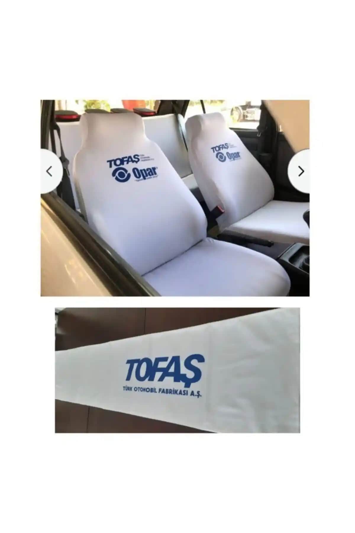 Opar Beyaz Koltuk Kılıfı ve Torpido Havlusu: Modern ve Koruyucu Araç İç Aksesuarları