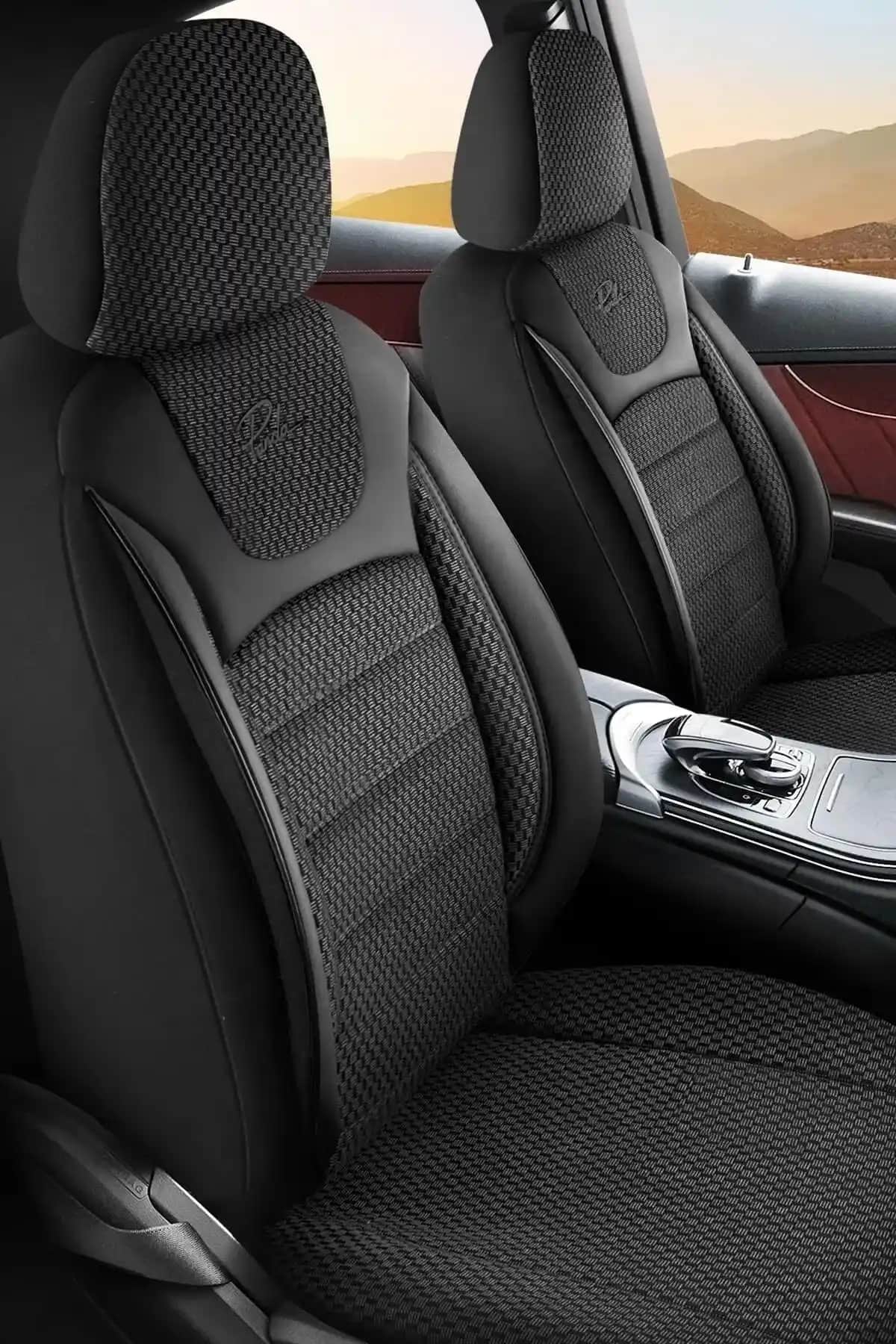 Panda Prestij Serisi Dokuma Kumaş Oto Koltuk Kılıfı Güçlü, Şık ve Kolay Montajlı