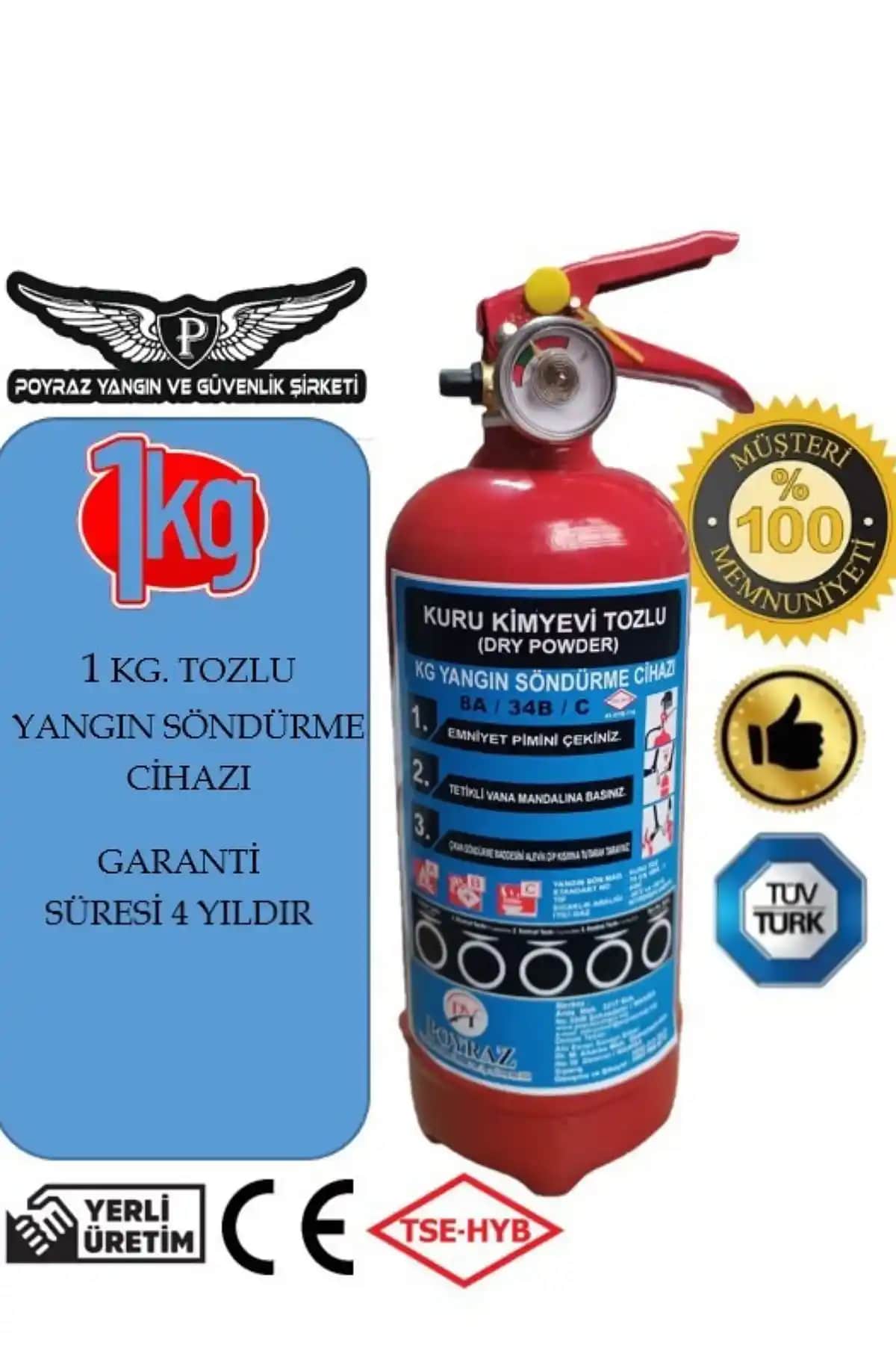 POYRAZ Yangın Tüpü Sondurucu: Güvenliğiniz İçin Etkili Yangın Söndürme Çözümü