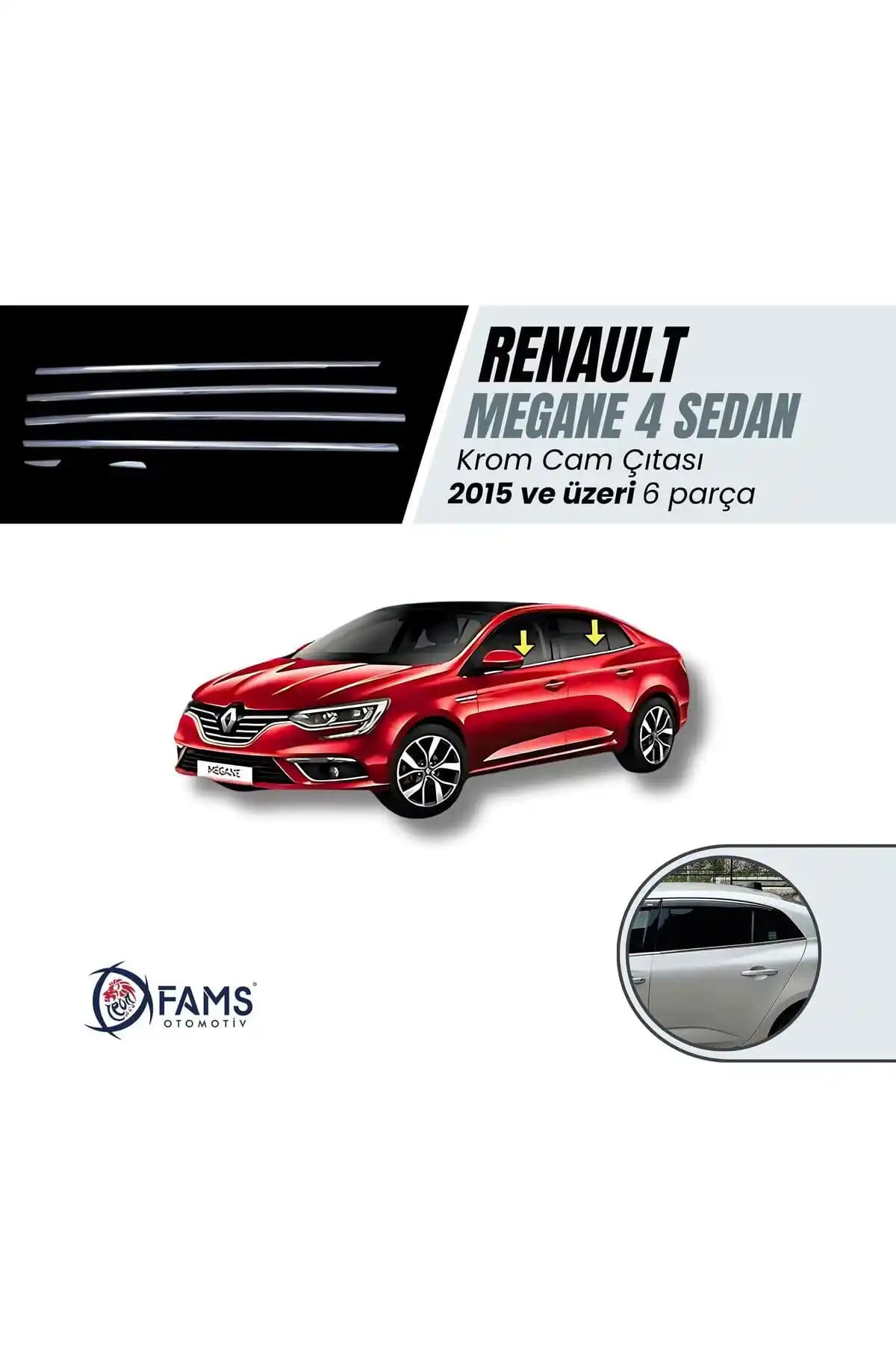 Renault Megane İçin Leonacs Fams Otomotiv Krom Çıtalar: Kalite ve Estetiğin Birleşimi