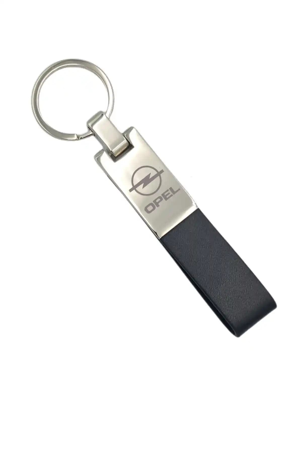 Sedef Silver Suni Deri Opel Logolu Anahtarlık: Şıklık ve Dayanıklılığın Birleşimi