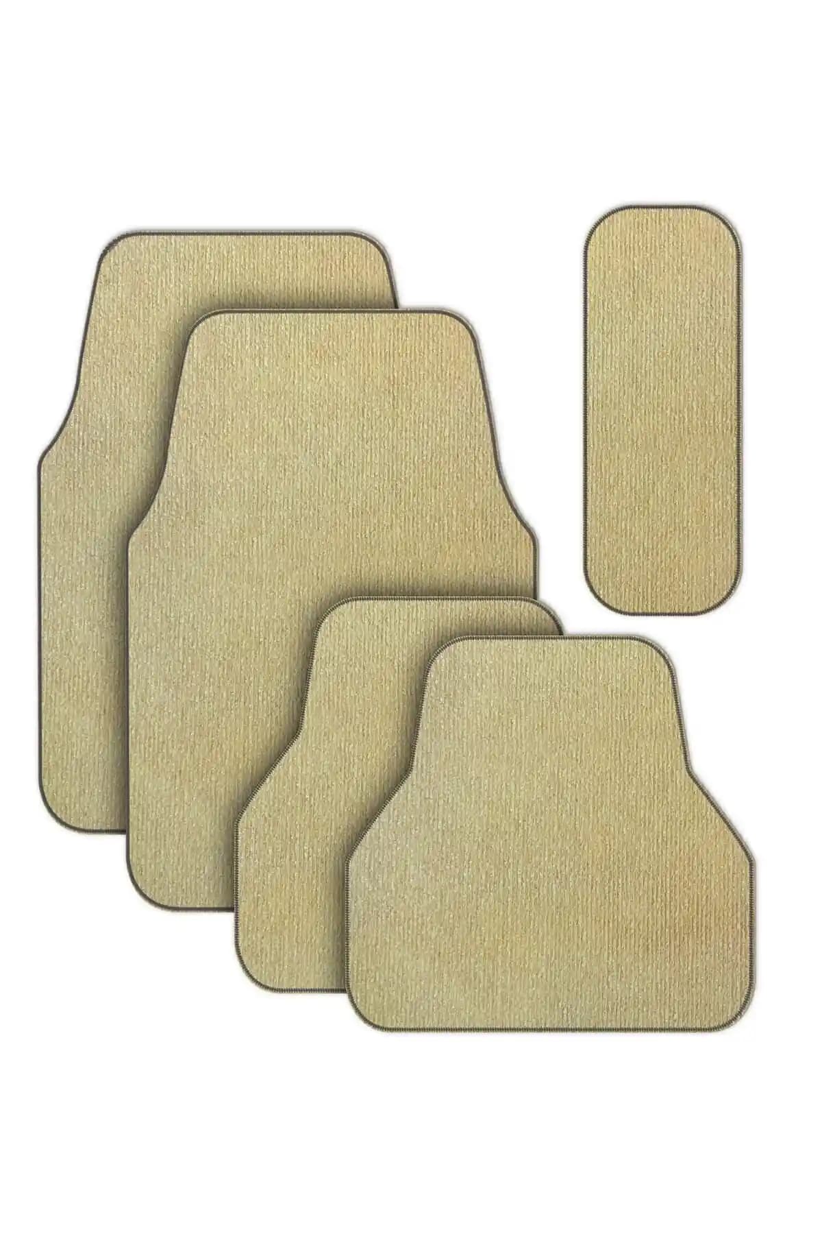 Smart Garage Siyah Kenarlı Oto Paspas Halı Seti - Dayanıklı ve Uyumlu Araç İçin