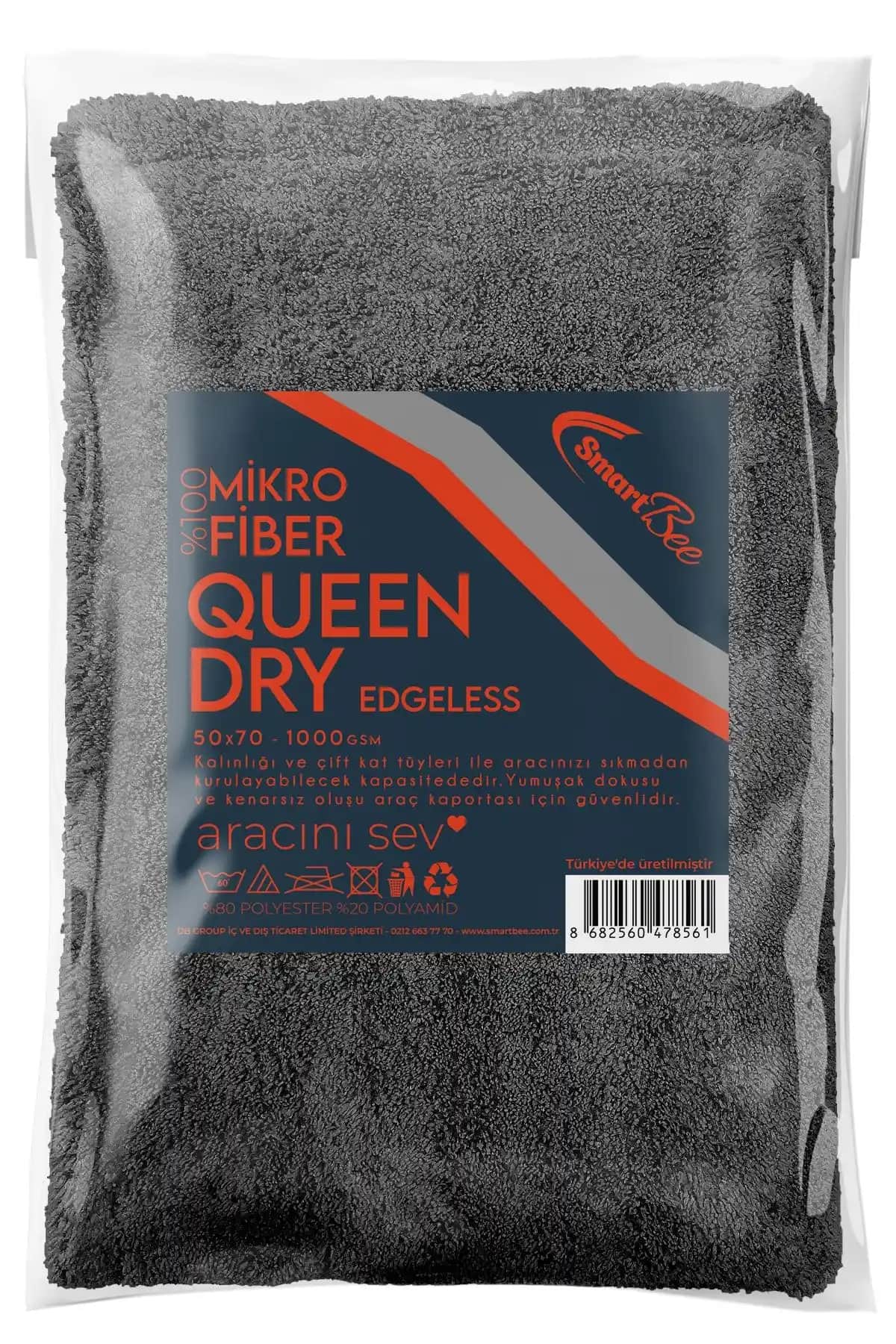 SmartBee Queendry Edgeless Mikrofiber Oto Kurulama Havlusu: Yüksek Performanslı Temizlik Çözümü