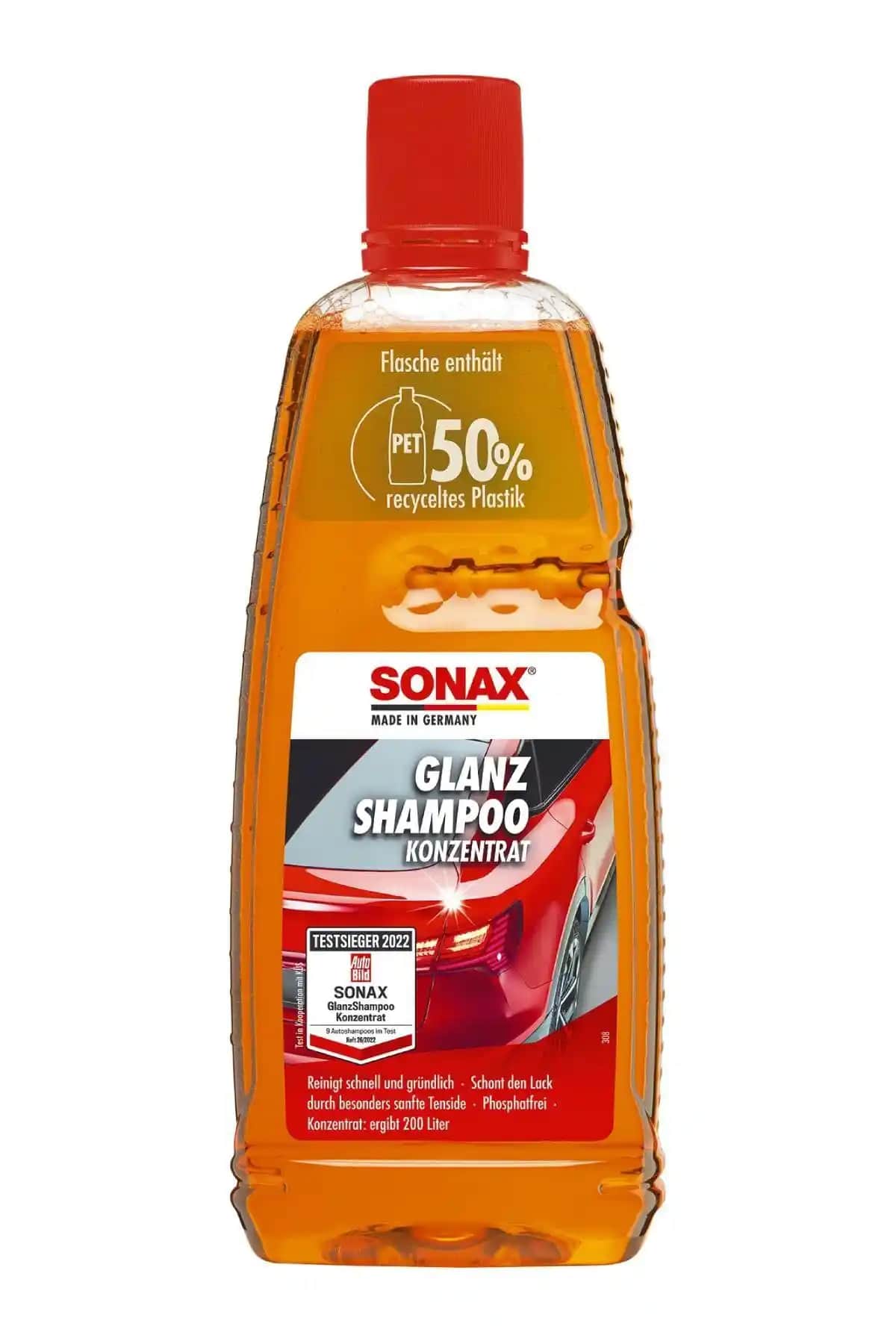 Sonax Konsantre Şampuan 1 Litre Otomobil Temizliği ve Parlaklık Sağlayan Ürün