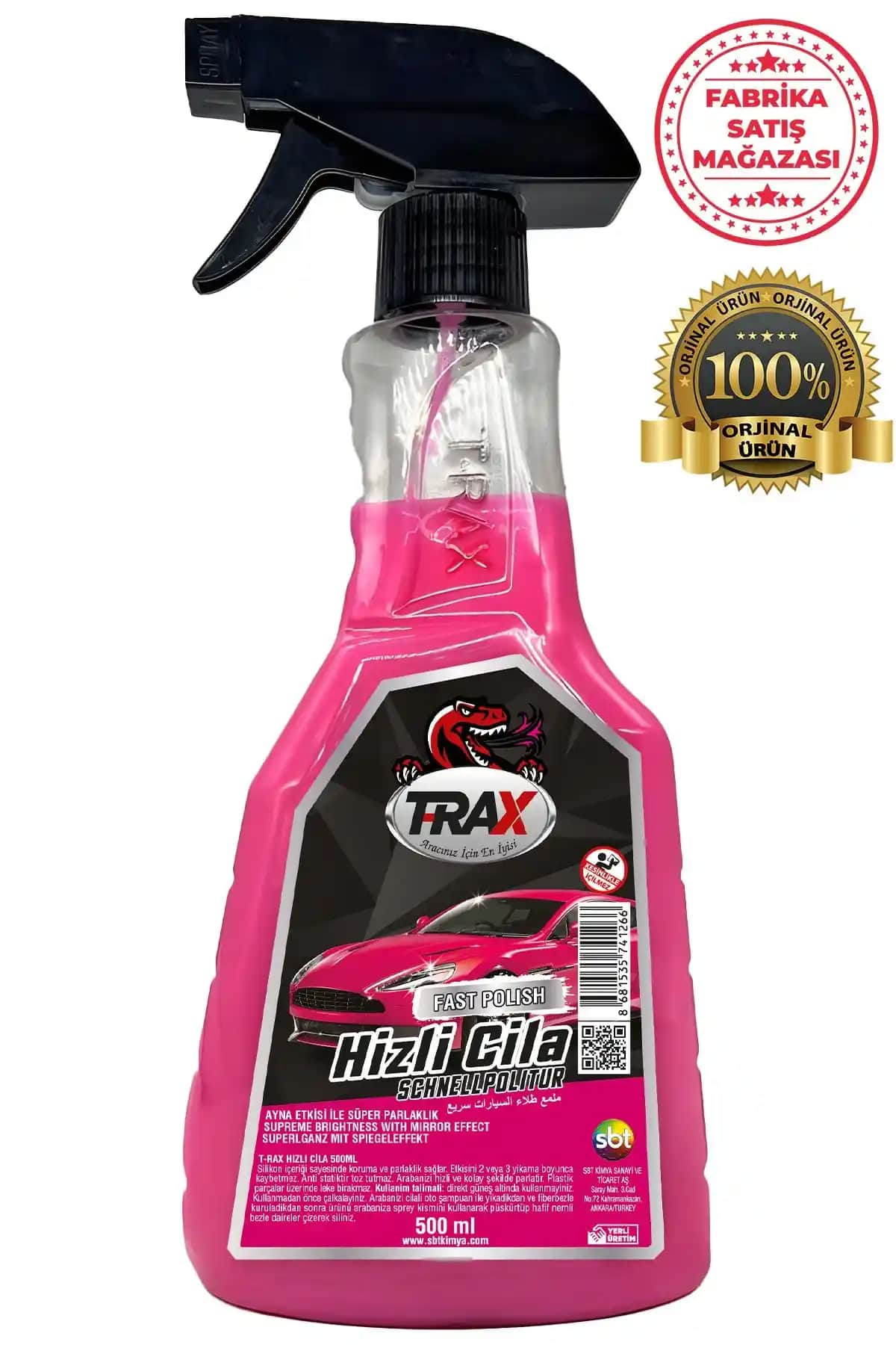 T-RAX Hızlı Cila ile Aracınızın Parlaklığını ve Korumasını Artırın